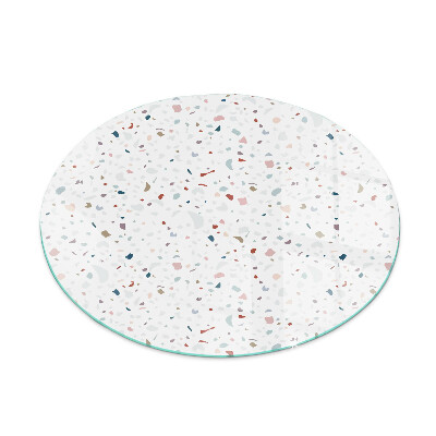 Runde Glasplatte für Kaminöfen Muster mit kleinen Formen