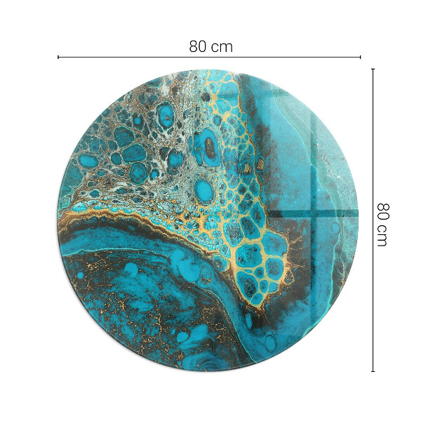 Runde Funkenschutzplatte Kaminöfen Abstraktes organisches Muster