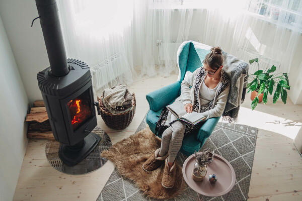 Runde Kamin Glasplatte Lochblechmuster