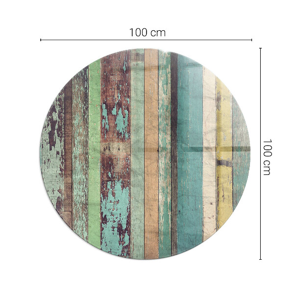 Runde Kamin Glasplatte Bretter in verschiedenen Farbtönen