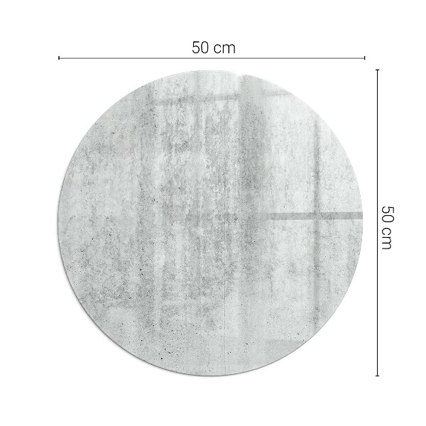 Runde Funkenschutzplatte Kaminöfen Rohbetonstruktur
