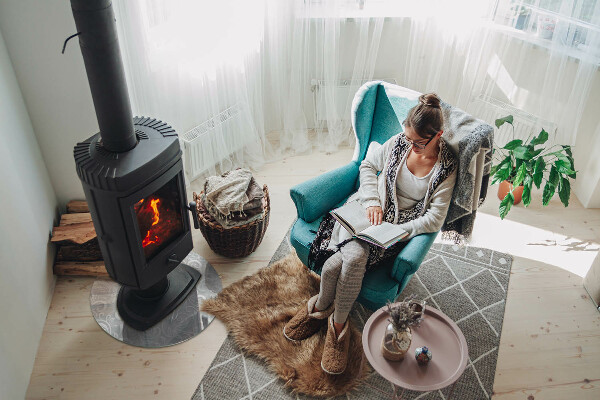 Runde Kamin Glasplatte Elegantes Pflanzenmuster