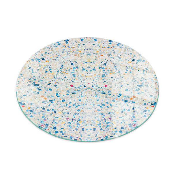 Runde Glasplatte für Kaminöfen Abstraktes Texturmuster