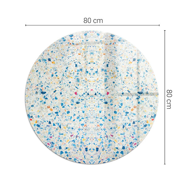 Runde Glasplatte für Kaminöfen Abstraktes Texturmuster