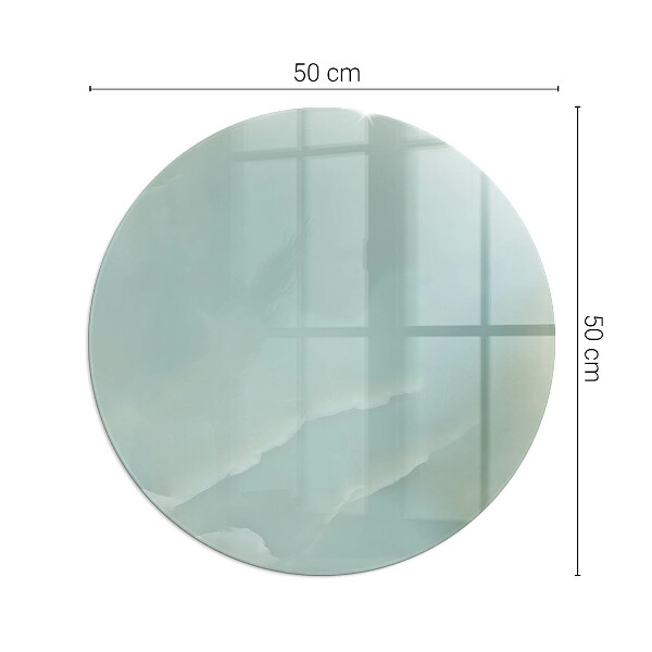Runde Funkenschutzplatte Kaminöfen Zartes Marmormuster