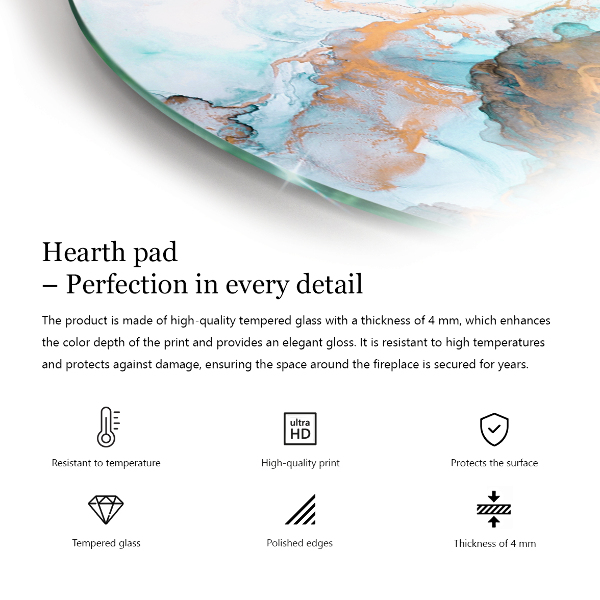 Runde Funkenschutzplatte Kaminöfen Farbe: Schwarz