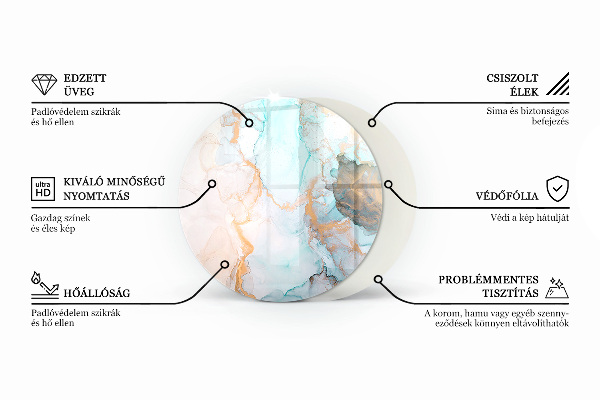 Runde Funkenschutzplatte Kaminöfen Farbe Beige