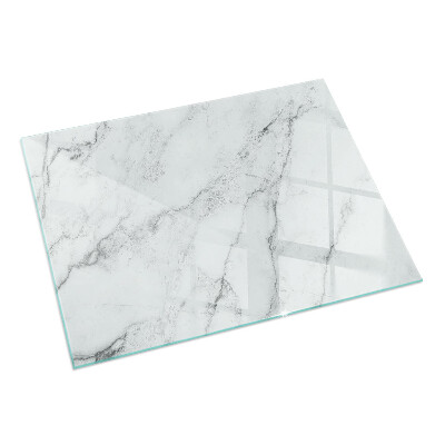 Rechteckige Funkenschutzplatte aus Glas Marmormuster mit Adern