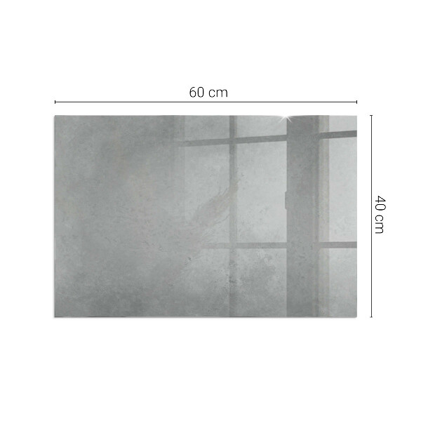 Rechteckige Glasplatte für Kamin Betonstruktur mit Effekt