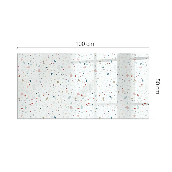 Rechteckige Funkenschutzplatte aus Glas Muster mit kleinen Formen