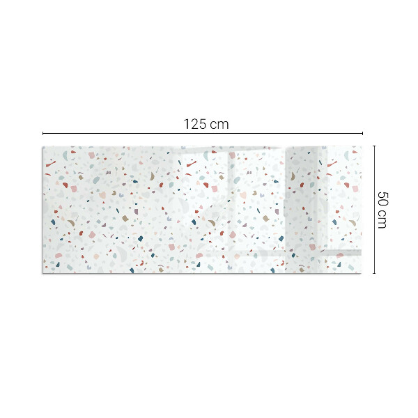 Rechteckige Funkenschutzplatte aus Glas Muster mit kleinen Formen