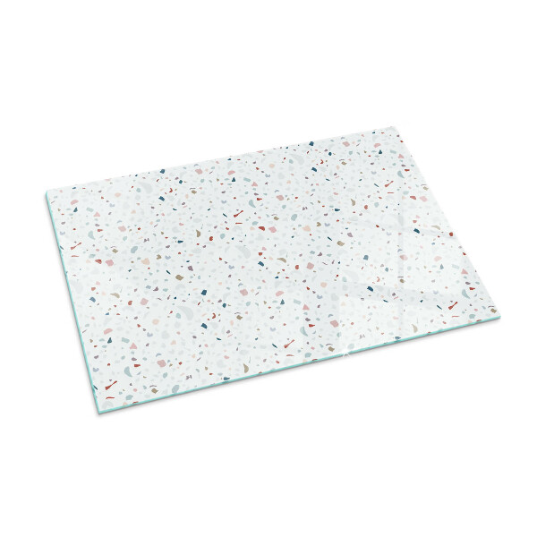 Rechteckige Funkenschutzplatte aus Glas Muster mit kleinen Formen