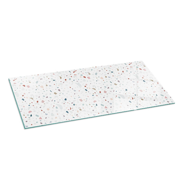 Rechteckige Funkenschutzplatte aus Glas Muster mit kleinen Formen