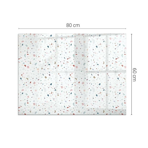 Rechteckige Funkenschutzplatte aus Glas Muster mit kleinen Formen