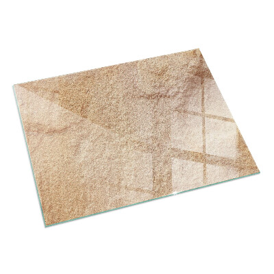 Rechteckige Funkenschutzplatte aus Glas Natürliche Steinstruktur