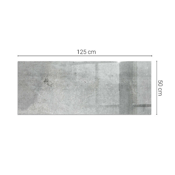 Rechteckige Funkenschutzplatte aus Glas Rohbetonstruktur