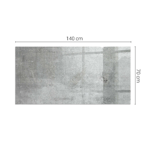 Rechteckige Funkenschutzplatte aus Glas Rohbetonstruktur