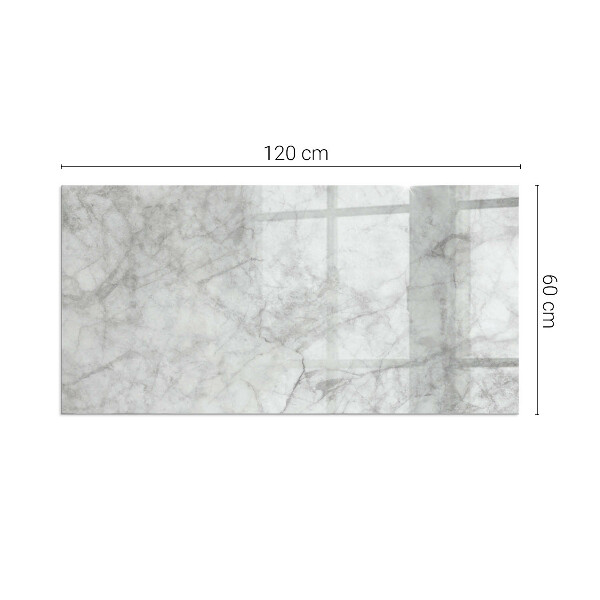 Rechteckige Funkenschutzplatte aus Glas Marmorstrukturmuster