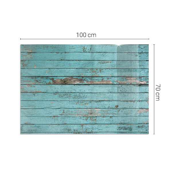 Rechteckige Funkenschutzplatte aus Glas Bretter im rustikalen Stil