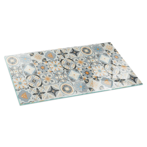 Rechteckige Glasplatte für Öfen Mosaikmuster in Fliesen