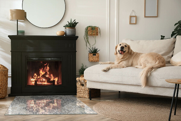 Rechteckige Funkenschutzplatte aus Glas Dekoratives Mosaikmuster