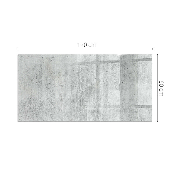 Rechteckige Glasplatte für Öfen Rohbetonstruktur