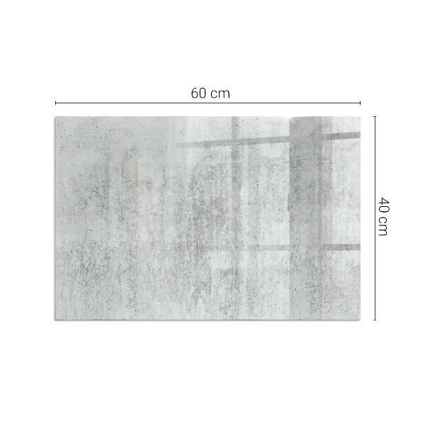 Rechteckige Glasplatte für Öfen Rohbetonstruktur