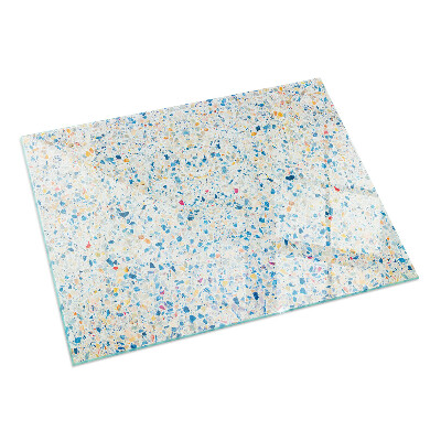 Rechteckige Funkenschutzplatte aus Glas Abstraktes Texturmuster