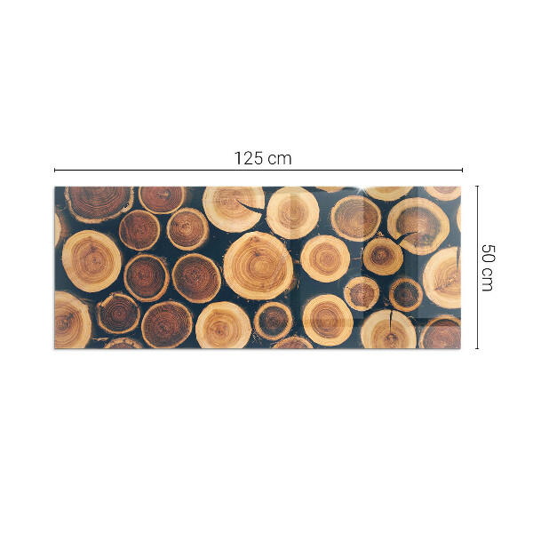 Rechteckige Funkenschutzplatte aus Glas Schachtel aus geschnittenem Holz