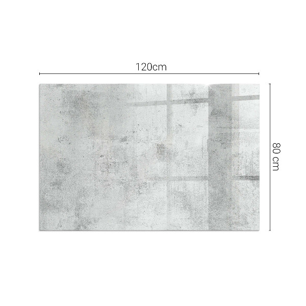 Rechteckige Funkenschutzplatte aus Glas Rohbetonstruktur