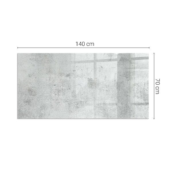 Rechteckige Funkenschutzplatte aus Glas Rohbetonstruktur