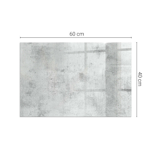 Rechteckige Funkenschutzplatte aus Glas Rohbetonstruktur