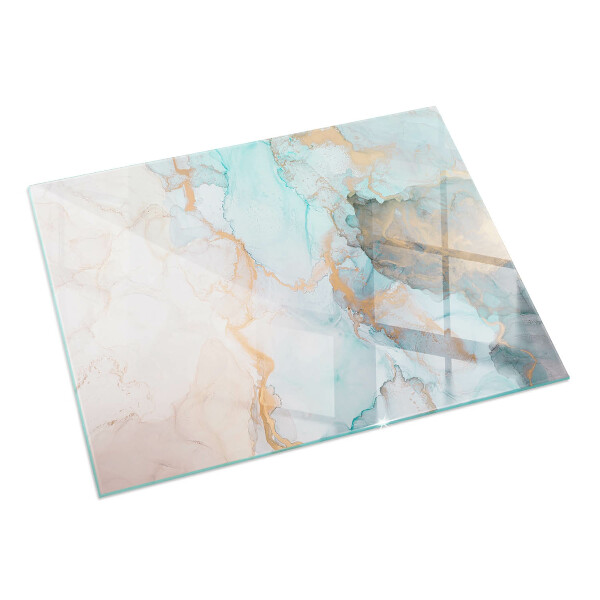 Rechteckige Glasplatte für Öfen Abstraktes Fluidmuster