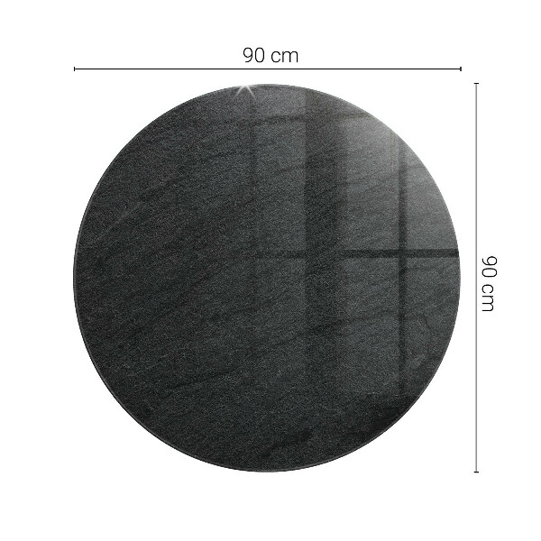 Runde glasplatte für tisch Steintexturmotiv