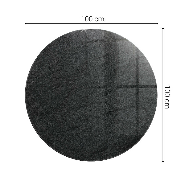 Runde glasplatte für tisch Steintexturmotiv