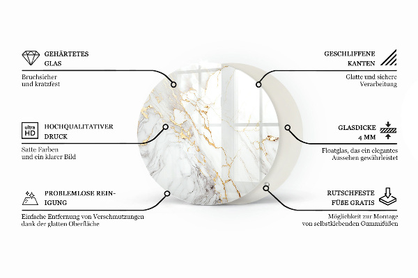 Runde glasplatte für tisch Der Charme von Naturholz
