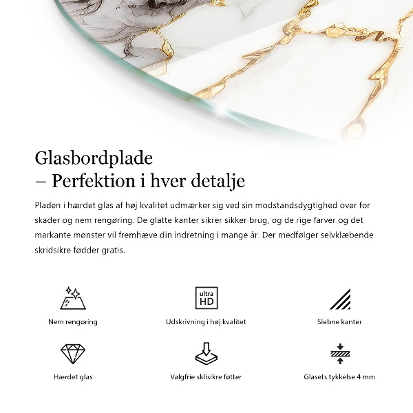 Runde glasplatte für tisch Der Charme von Naturholz