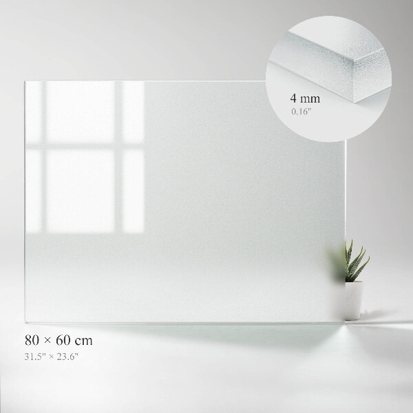 Rechteckige transluzente Glas-Tischplatte