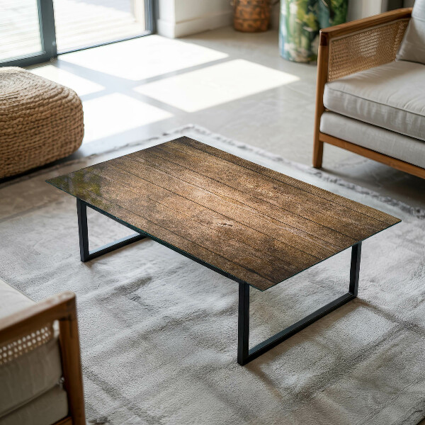 Rechteckige tischplatte glas Ökologische Holzstruktur