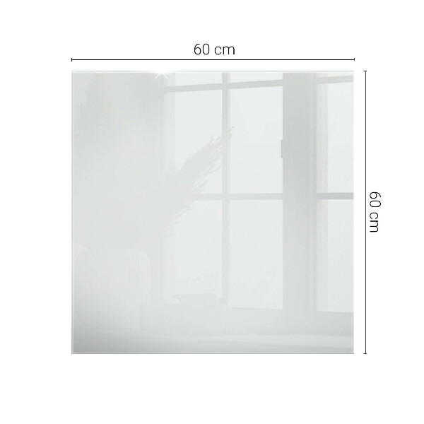 Rechteckige tischplatte glas Reinweiß