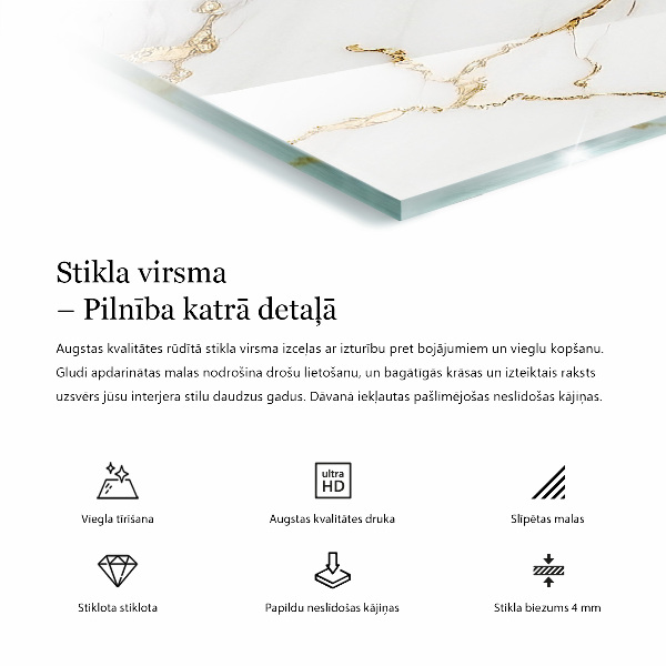 Rechteckige tischplatte glas Reinweiß