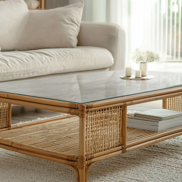 Rechteckige tischplatte glas Kratzer auf der Betonoberfläche