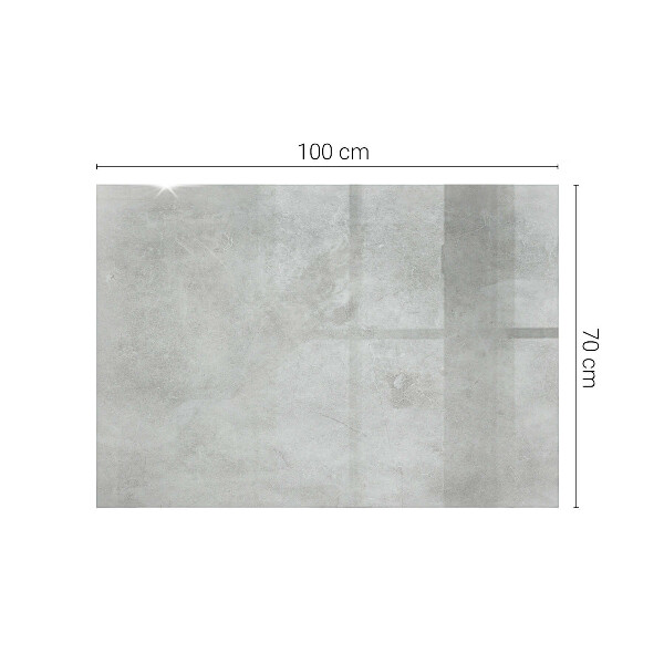 Rechteckige tischplatte glas Kratzer auf der Betonoberfläche