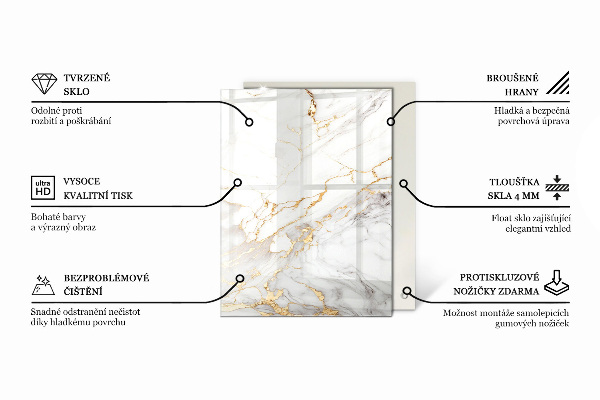 Rechteckige tischplatte glas Kratzer auf der Betonoberfläche