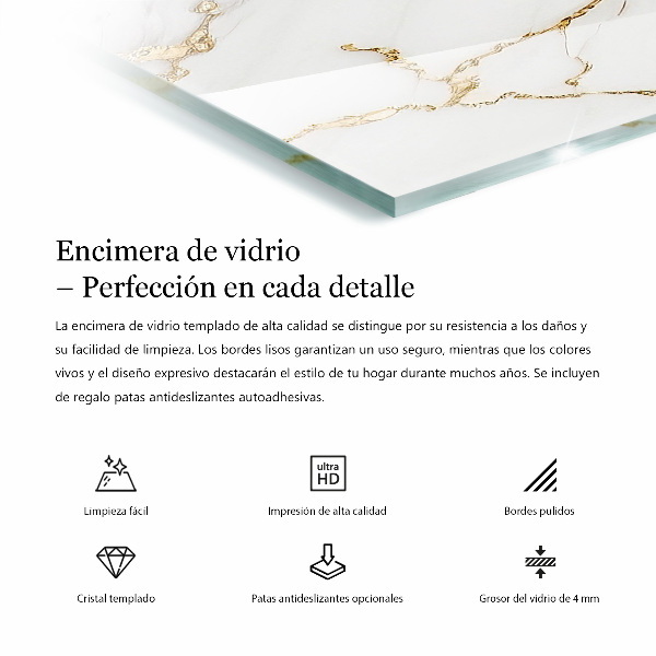 Rechteckige tischplatte glas Kratzer auf der Betonoberfläche