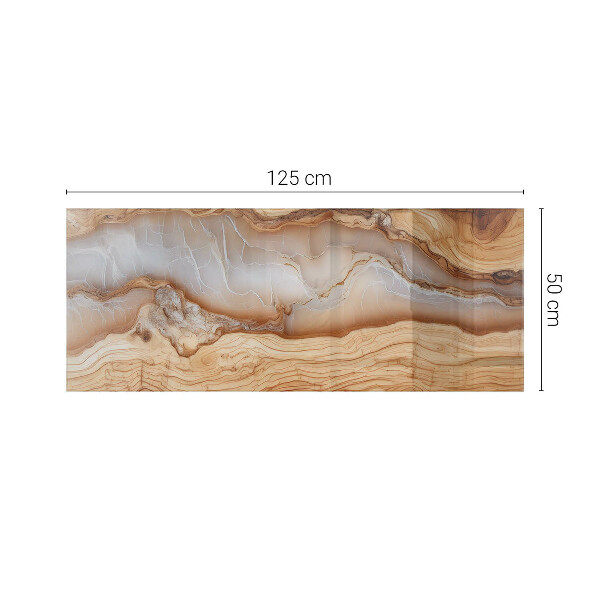 Rechteckige tischplatte glas Holz im Einklang mit Harz