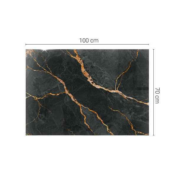 Rechteckige tischplatte glas Marmoradern im Design