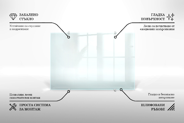 Spritzschutz für die Küche transparent 120x60 cm