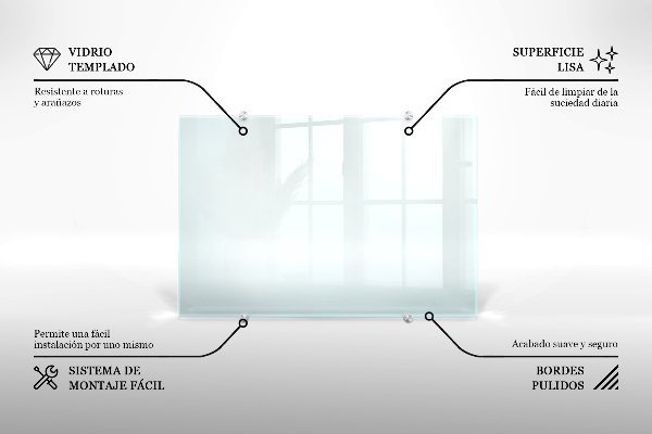 Spritzschutz für die Küche transparent 120x60 cm