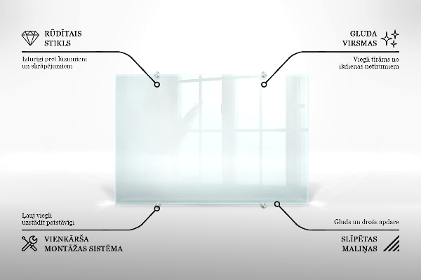 Spritzschutz für die Küche transparent 120x60 cm